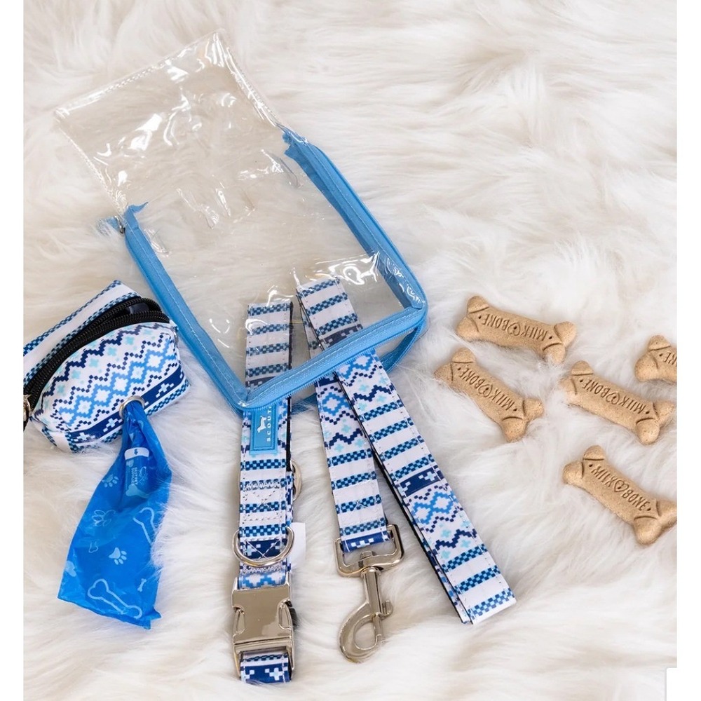 Dog Lover Gift Set" by SCOUT Bags Blue White NWT MED up‎ to 50lbs